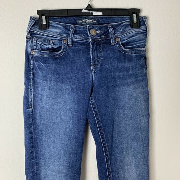 Silver Blue Suki Super Skinny Jeans - Picture 2 of 5